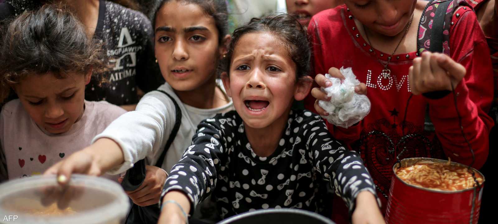 أطفال غزة يعانون من قلة الطعام