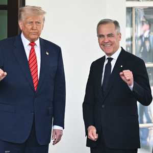 الرئيس الأميركي لدى استقباله رئيس وزراء كندا