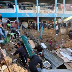 قصف إسرائيلي على مدرسة للأونروا في غزة