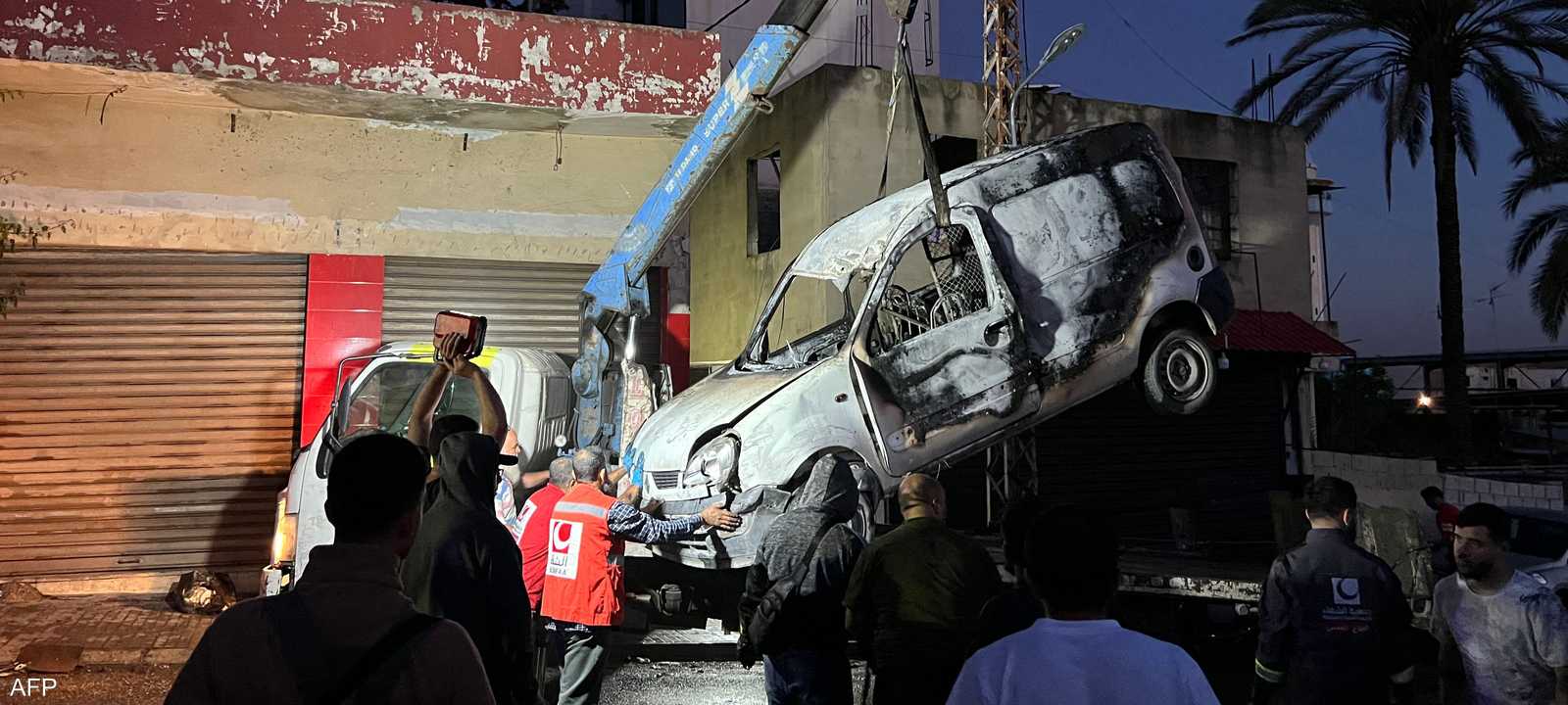 من موقع الهجوم في صيدا