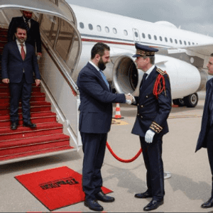 الشرع في مطار شارل ديغول