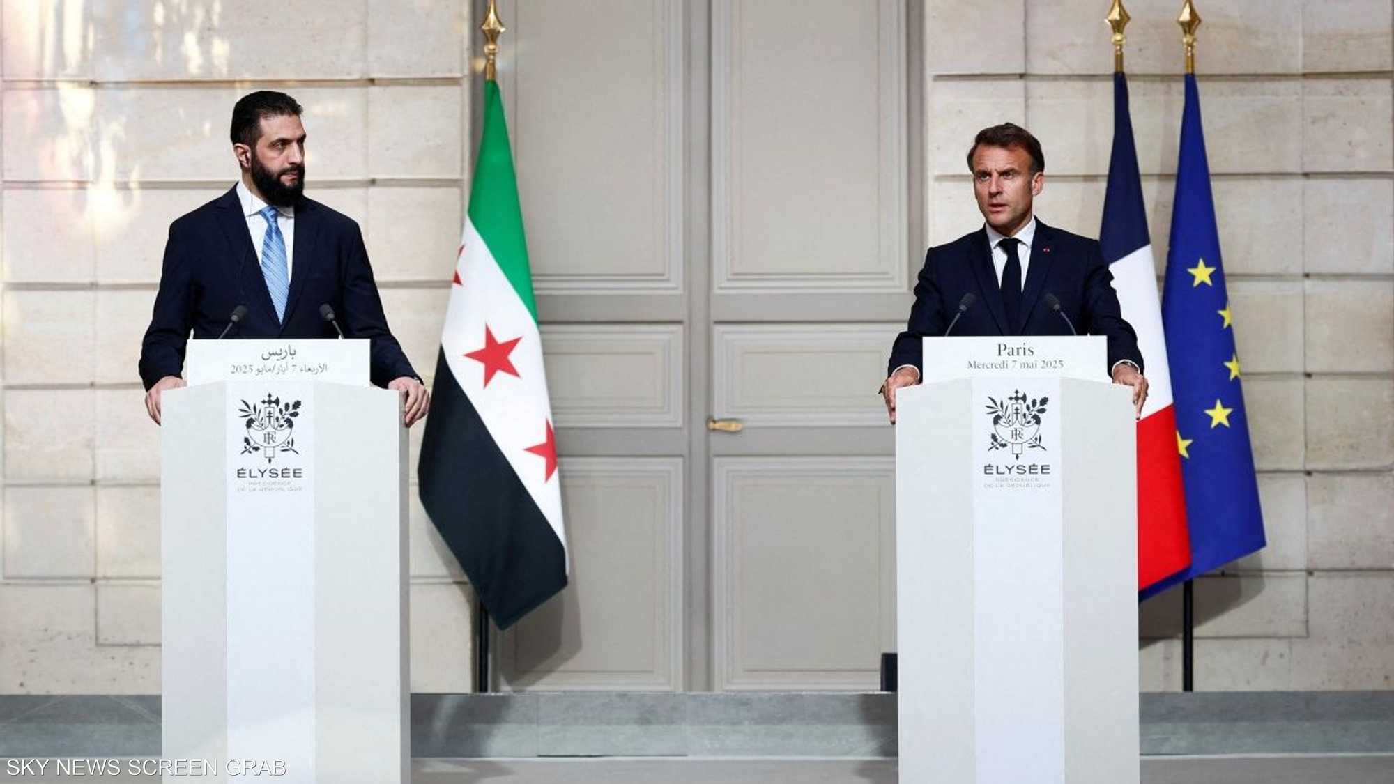 الشرع في باريس.. رهان على دور أوروبي داعم