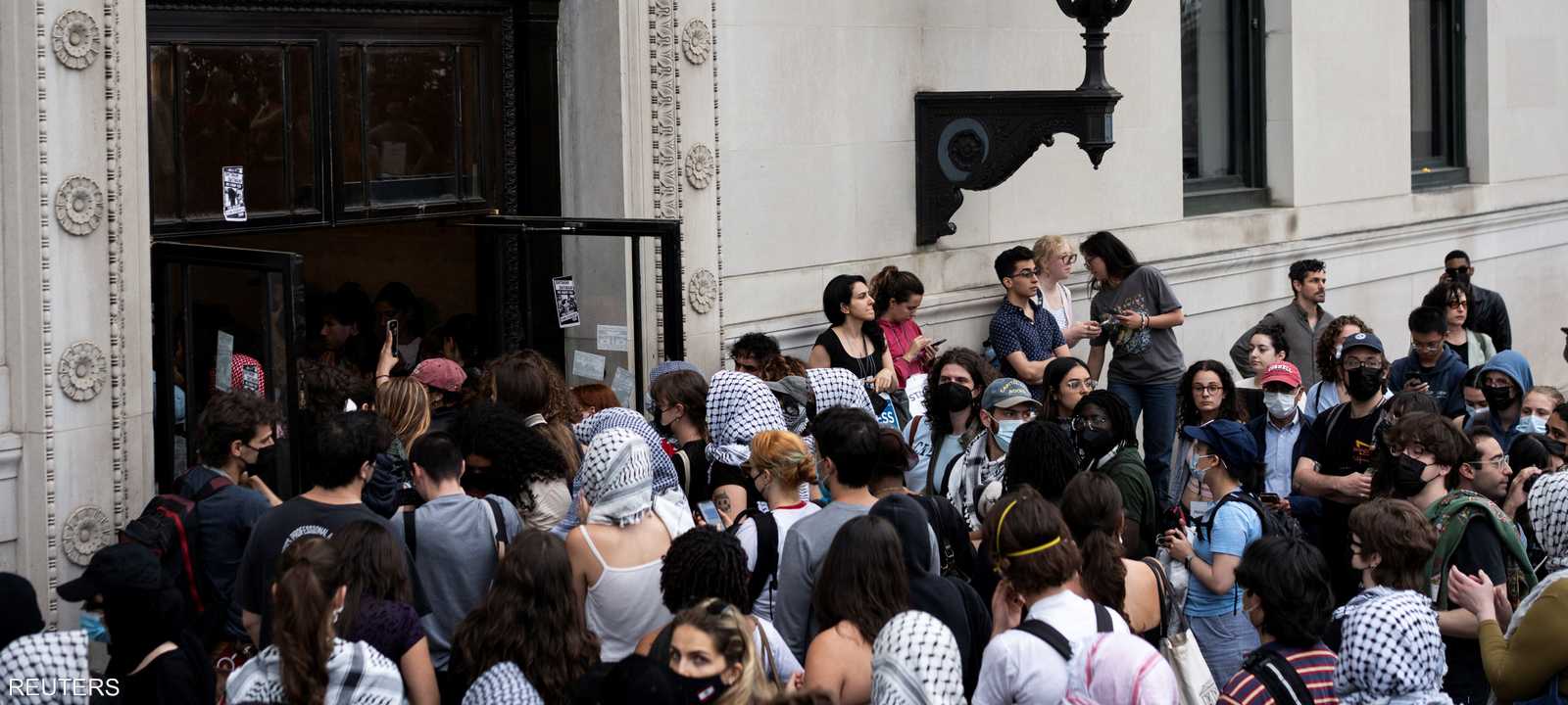 طلاب جامعة كولومبيا اعتصموا دعما لغزة