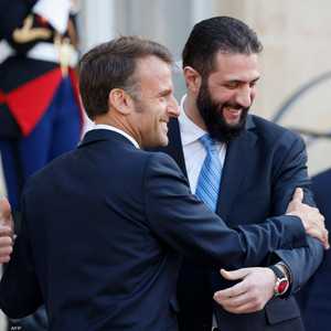 أحمد الشرع وإيمانويل ماكرون