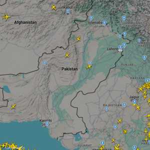 حركة الطيران فوق باكستان