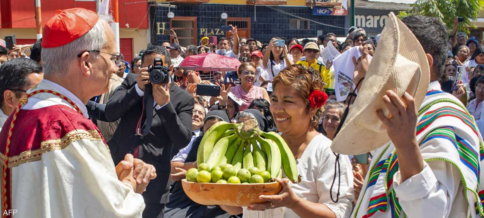 زيارة سابقة للبابا ليو إلى بيرو في 2024
