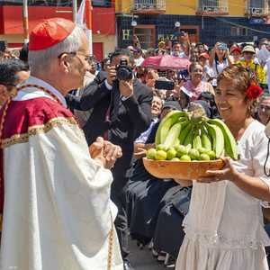 زيارة سابقة للبابا ليو إلى بيرو في 2024