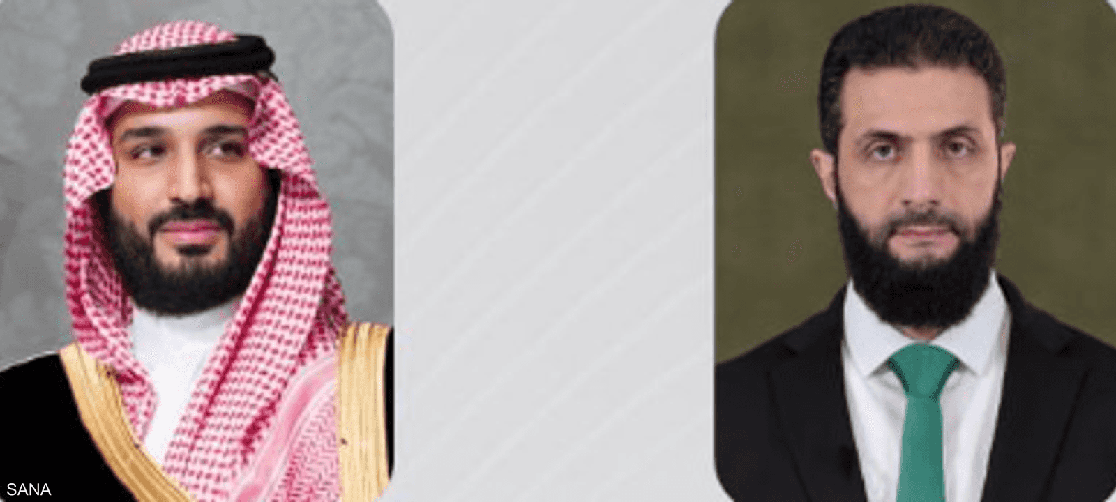 ولي العهد السعودي والرئيس السوري الانتقالي