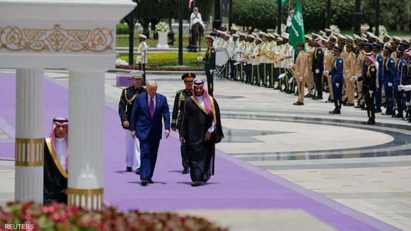 استقبال رسمي لترامب في السعودية