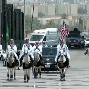 استقبال ترامب في السعودية