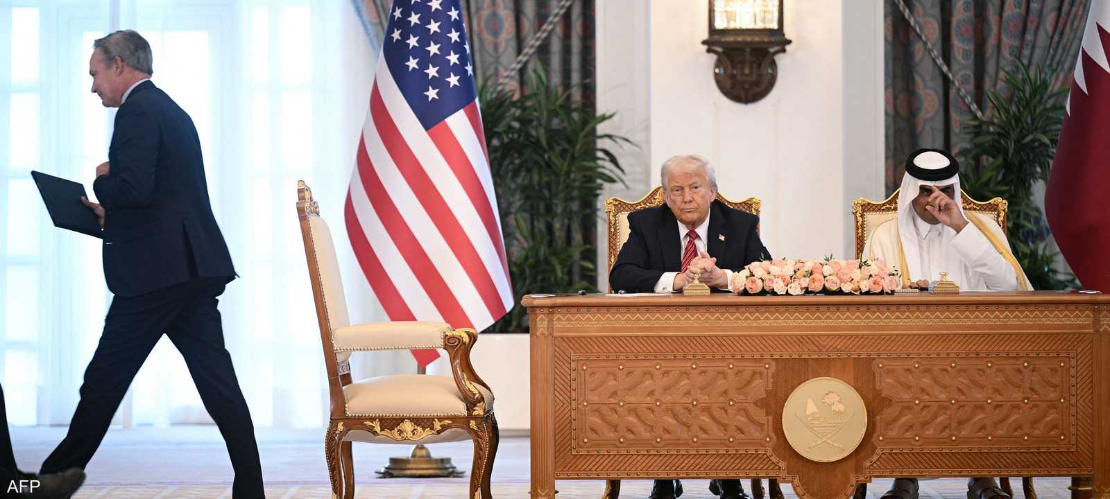 أمير قطر والرئيس الأميركي