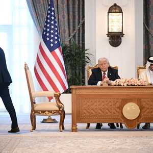أمير قطر والرئيس الأميركي