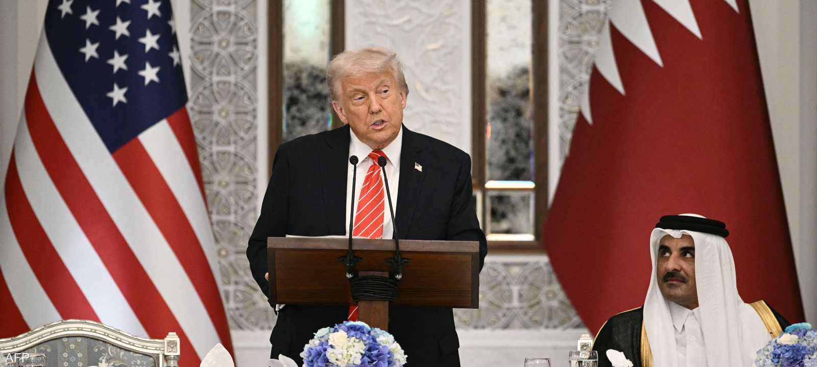 أمير قطر والرئيس الأميركي