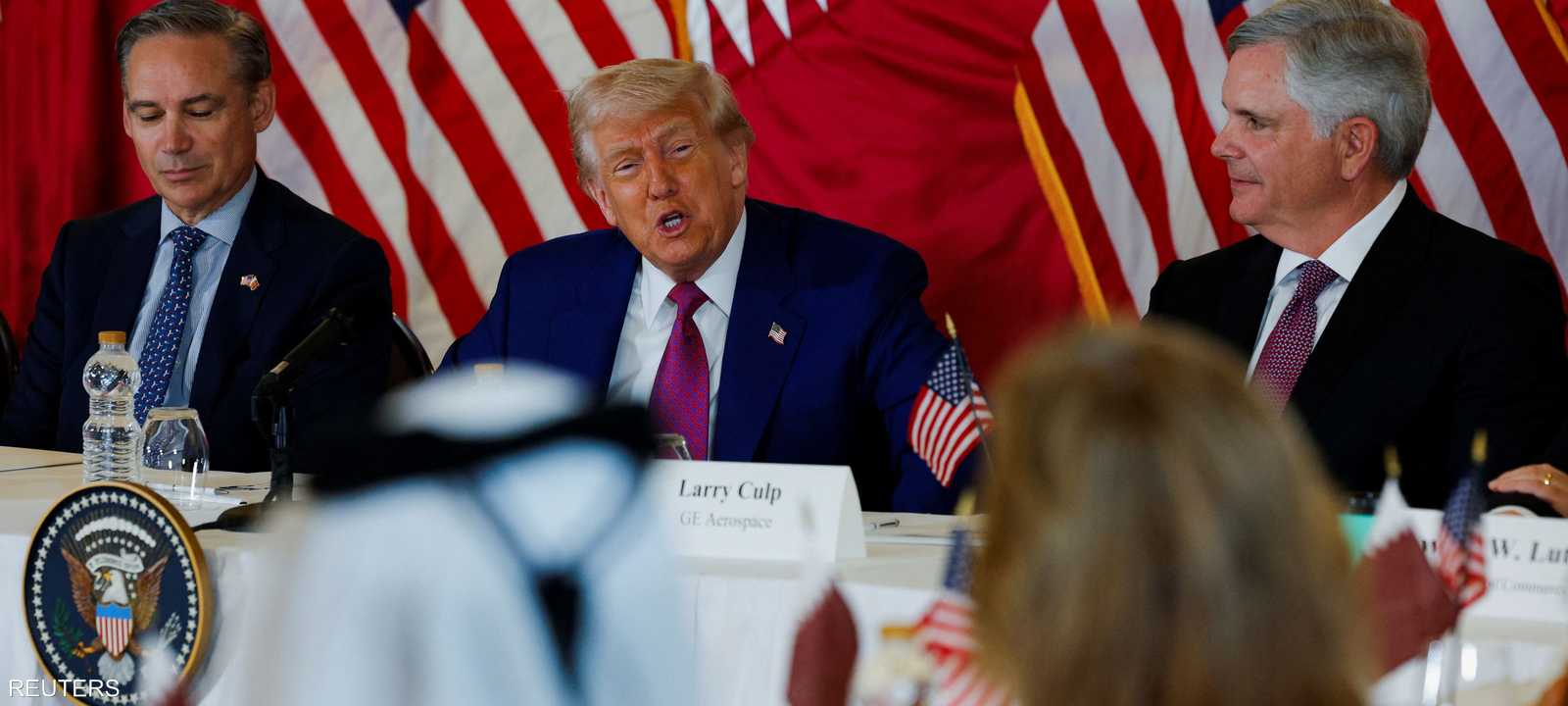 ترامب كان يتحدث من الدوحة