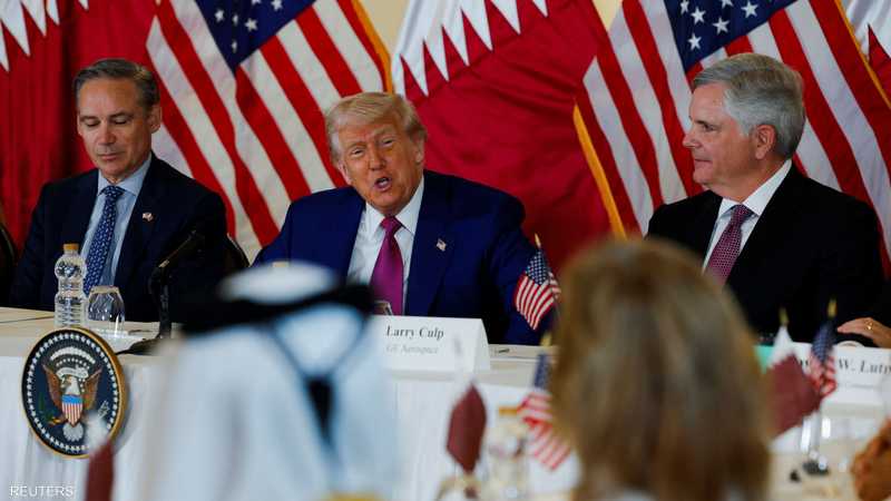 ترامب كان يتحدث من الدوحة