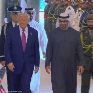رئيس الإمارات الشيخ محمد بن زايد يستقبل الرئيس الأميركي