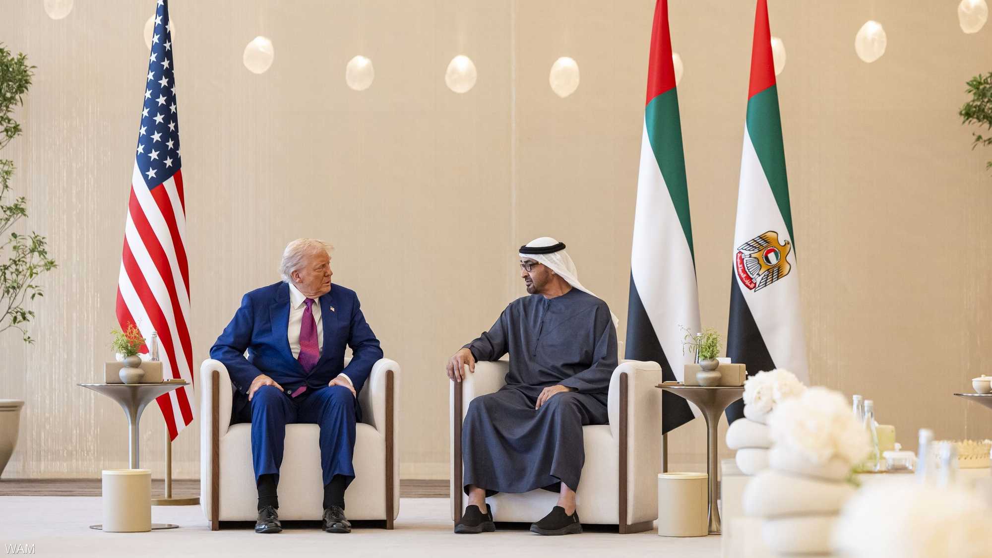 الشيخ محمد بن زايد يستقبل ترامب في أبوظبي