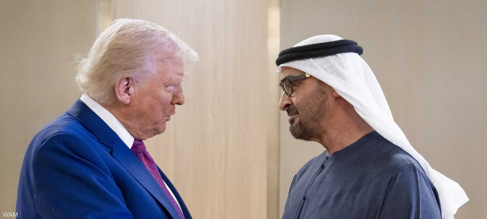 محمد بن زايد مستقبلا ترامب