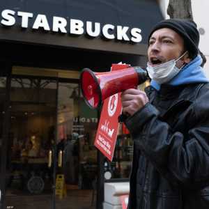 جانب من مظاهرات سابقة لموظفي ستاربكس