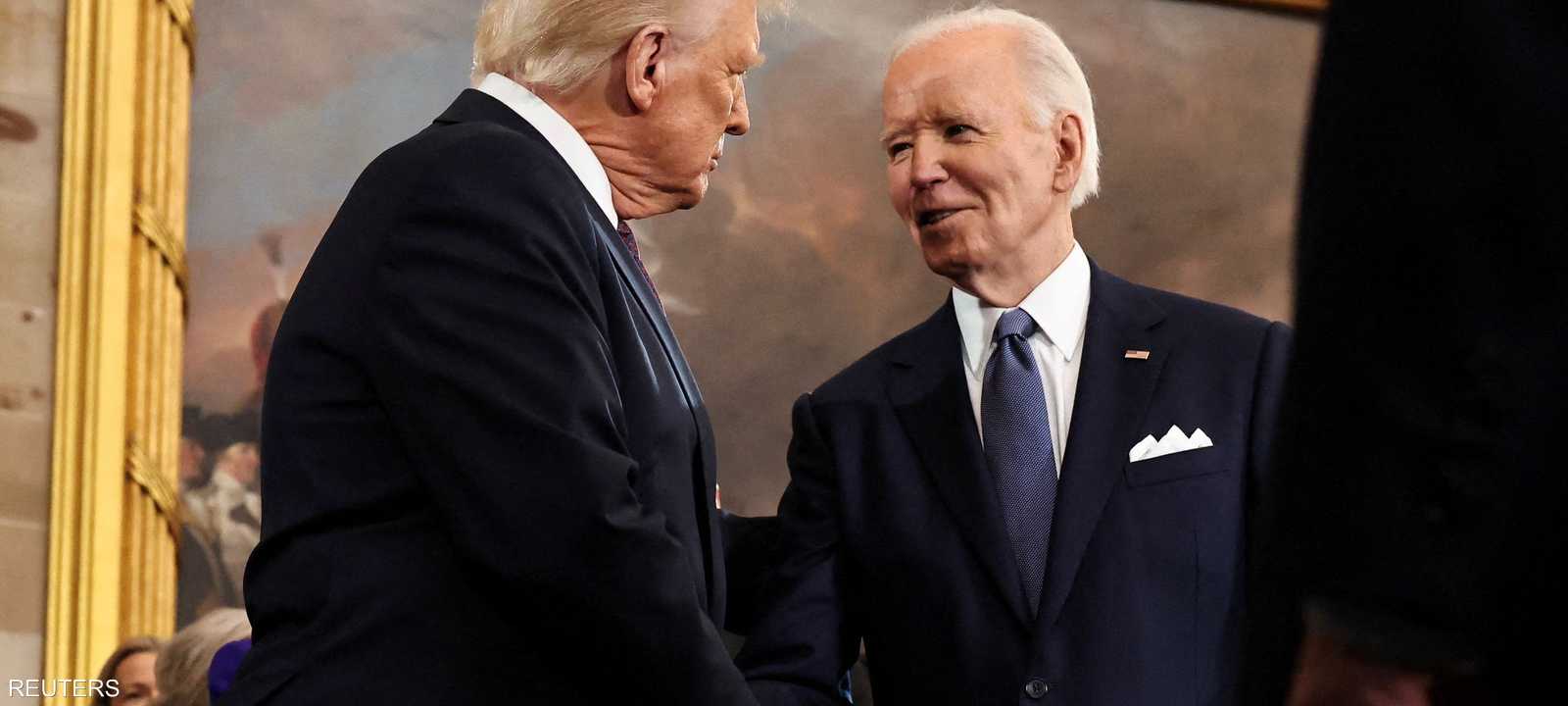 ترامب تمنى لبايدن الشفاء