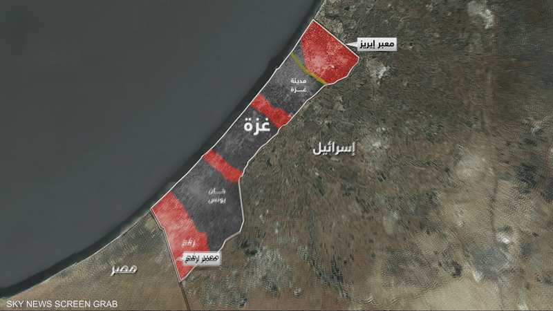 إسرائيل تسعى لتقسيم غزة إلى 3 قطاعات تطوقها مناطق عسكرية