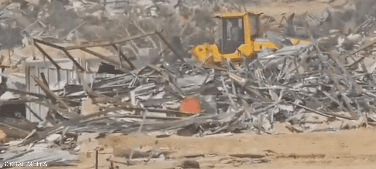 موقع عمليات هدم المنازل في قرية السر بالنقب