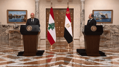 السيسي: مصر تواصل مساعيها لدفع إسرائيل نحو الانسحاب من لبنان