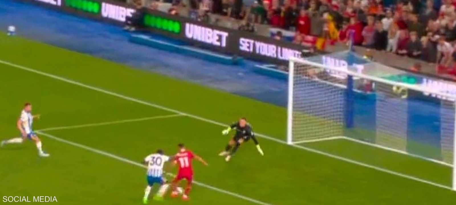 صلاح أهدر هدفا مؤكدا