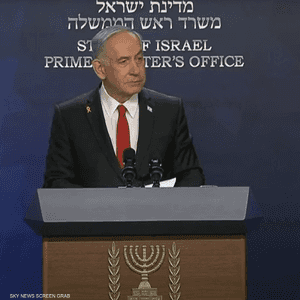 رئيس الوزراء الإسرائيلي بنيامين نتنياهو