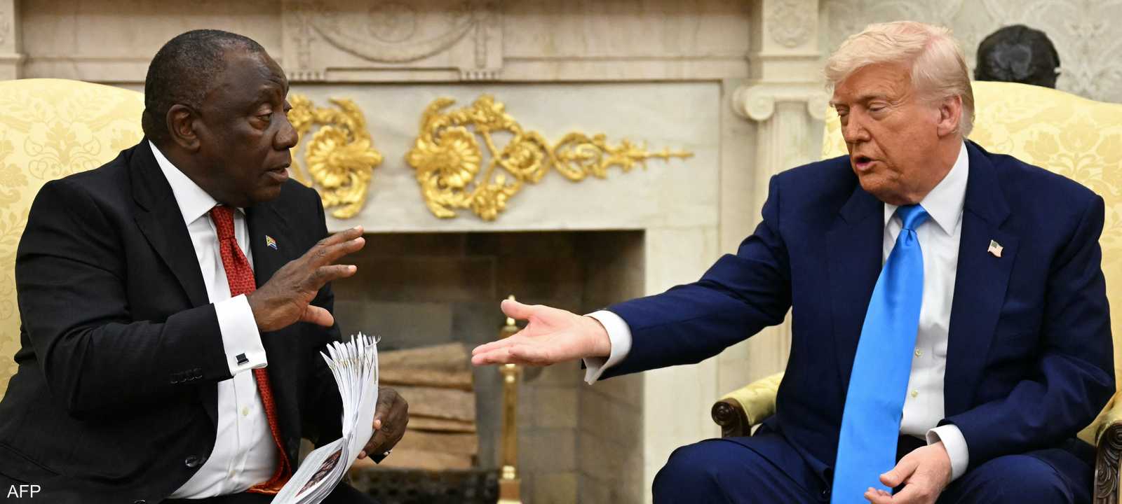 الرئيس الأميركي ونظيره الجنوب إفريقي