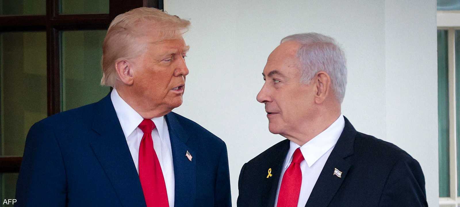 بنيامين نتنياهو ودونالد ترامب - أرشيفية