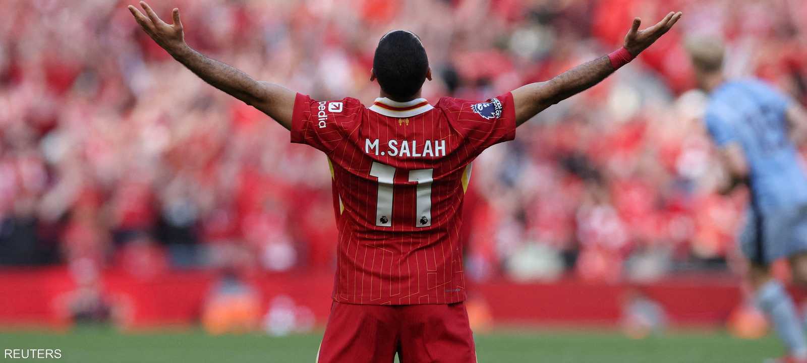 النجم المصري محمد صلاح لاعب ليفربول الإنجليزي