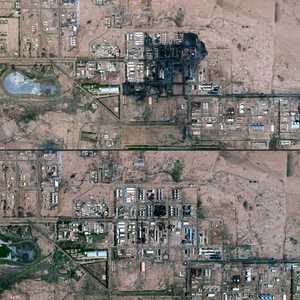 صورة تظهر آثار الدمار في منطقة شمال الخرطوم (أرشيف)