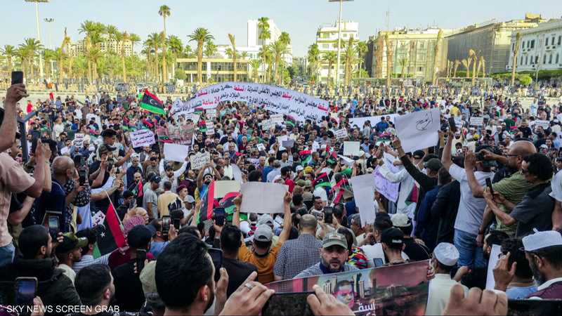 تجدد المظاهرات في طرابلس والزاوية