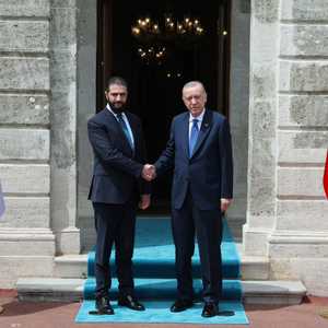 أردوغان لدى استقباله الشرع