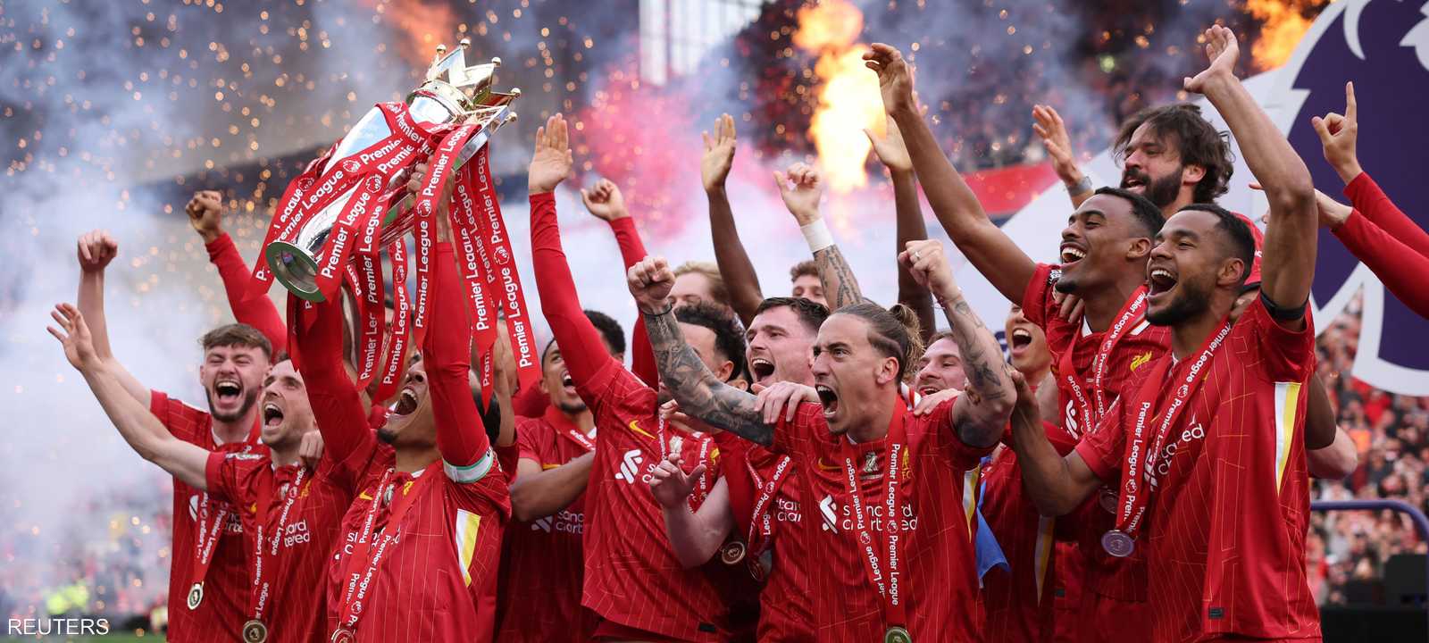 فرحة ليفربول باللقب