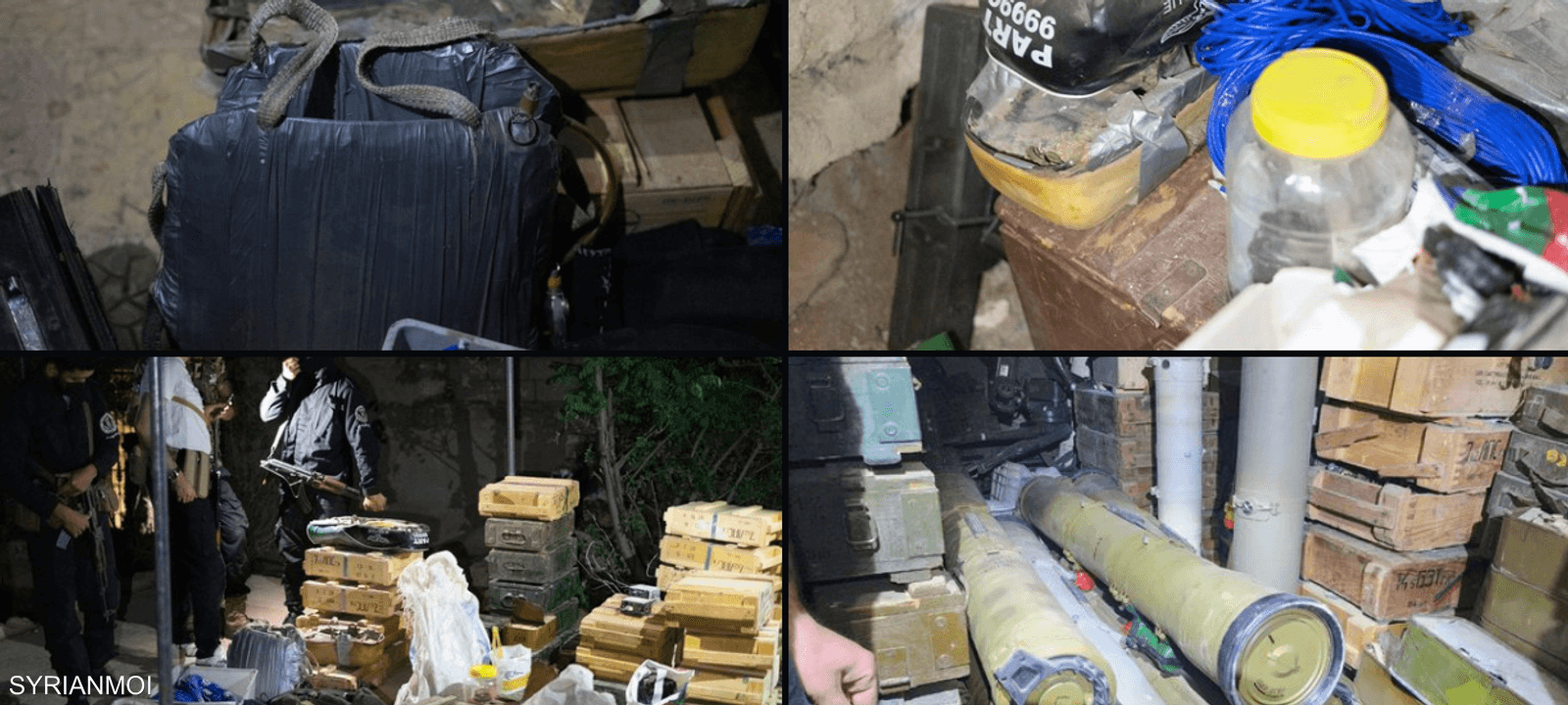 أسلحة وسترات انتحارية