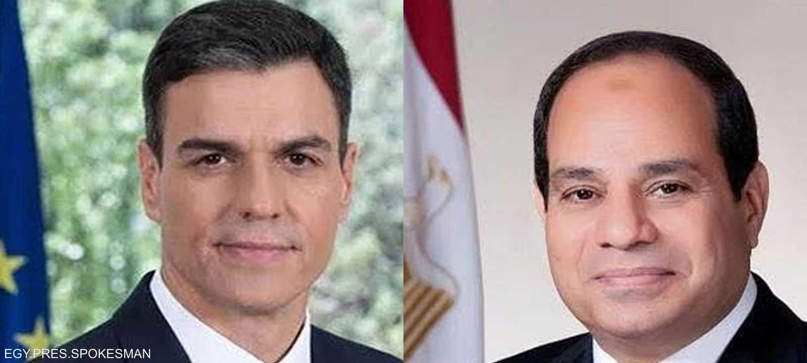 السيسي وبيدرو سانشيز