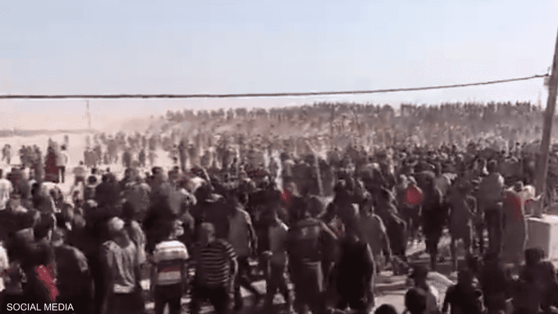 "إقبال كبير جدا" على مركز لتوزيع المساعدات في غزة