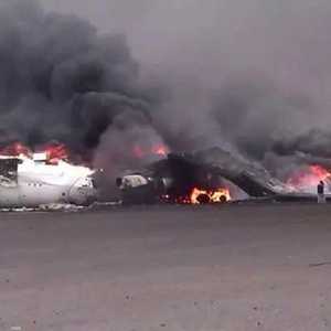 تدمير طائرة في مطار صنعاء الدولي بعد غارة إسرائيلية