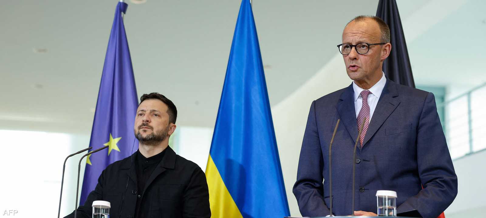 فريدريش ميرتس و فولوديمير زيلينسكي