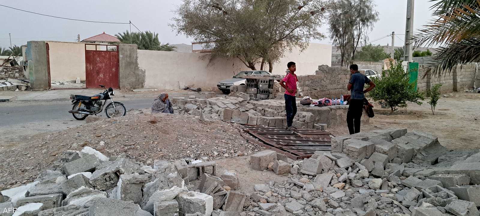 أرشيفية لآثار زلزال سابق في إيران