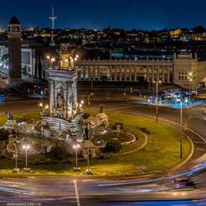 صورة عامة من مدينة برشلونة