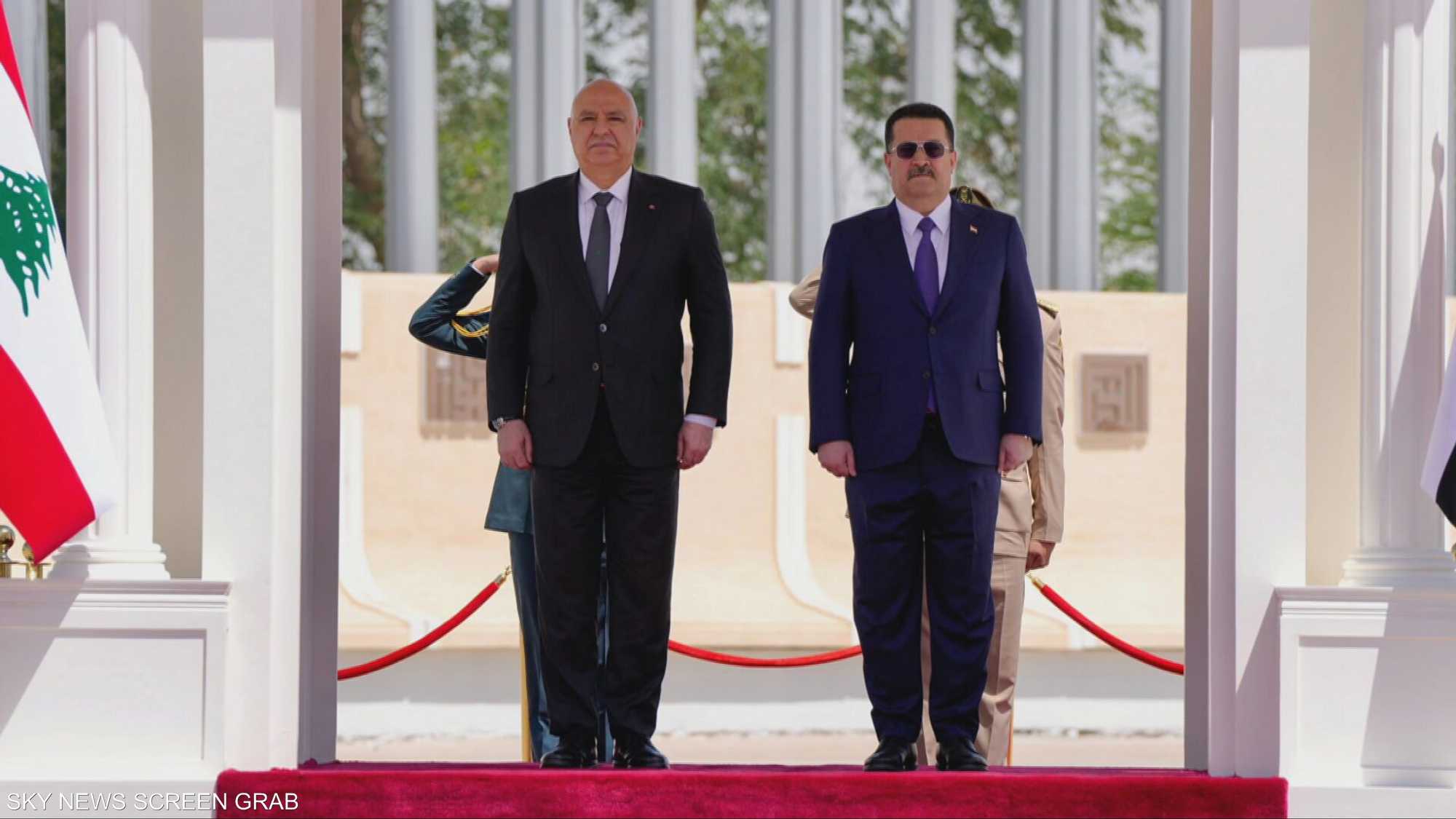 الرئيس اللبناني في بغداد