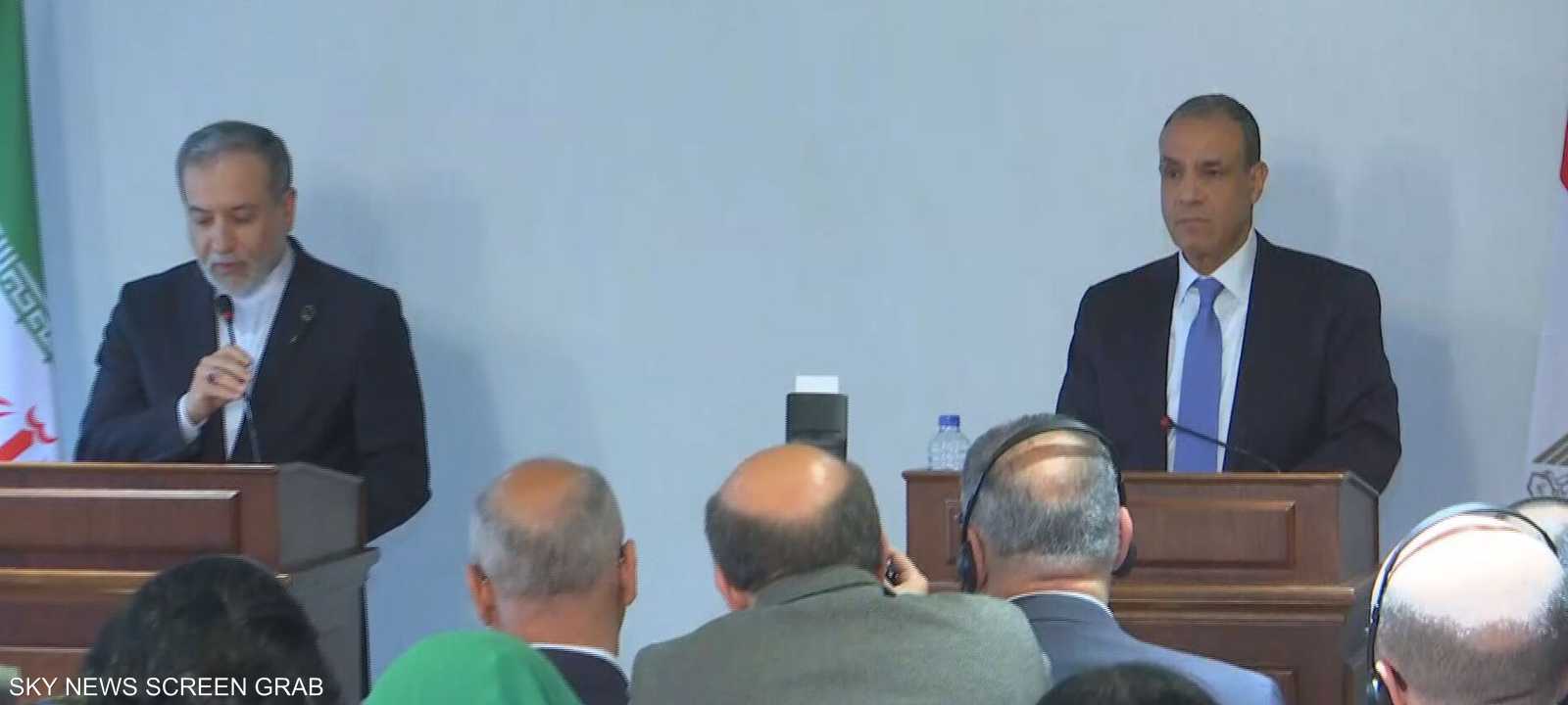 وزير الخارجية المصري ونظيره الإيراني