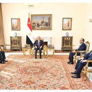 الرئيس المصري يستقبل وزير الخارجية الإيراني