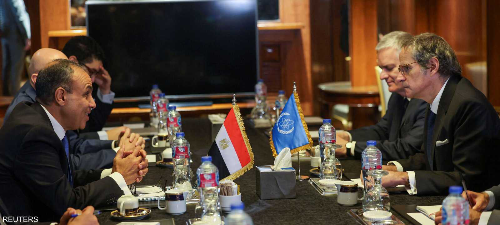 جانب من لقاء غروسي وعبد العاطي