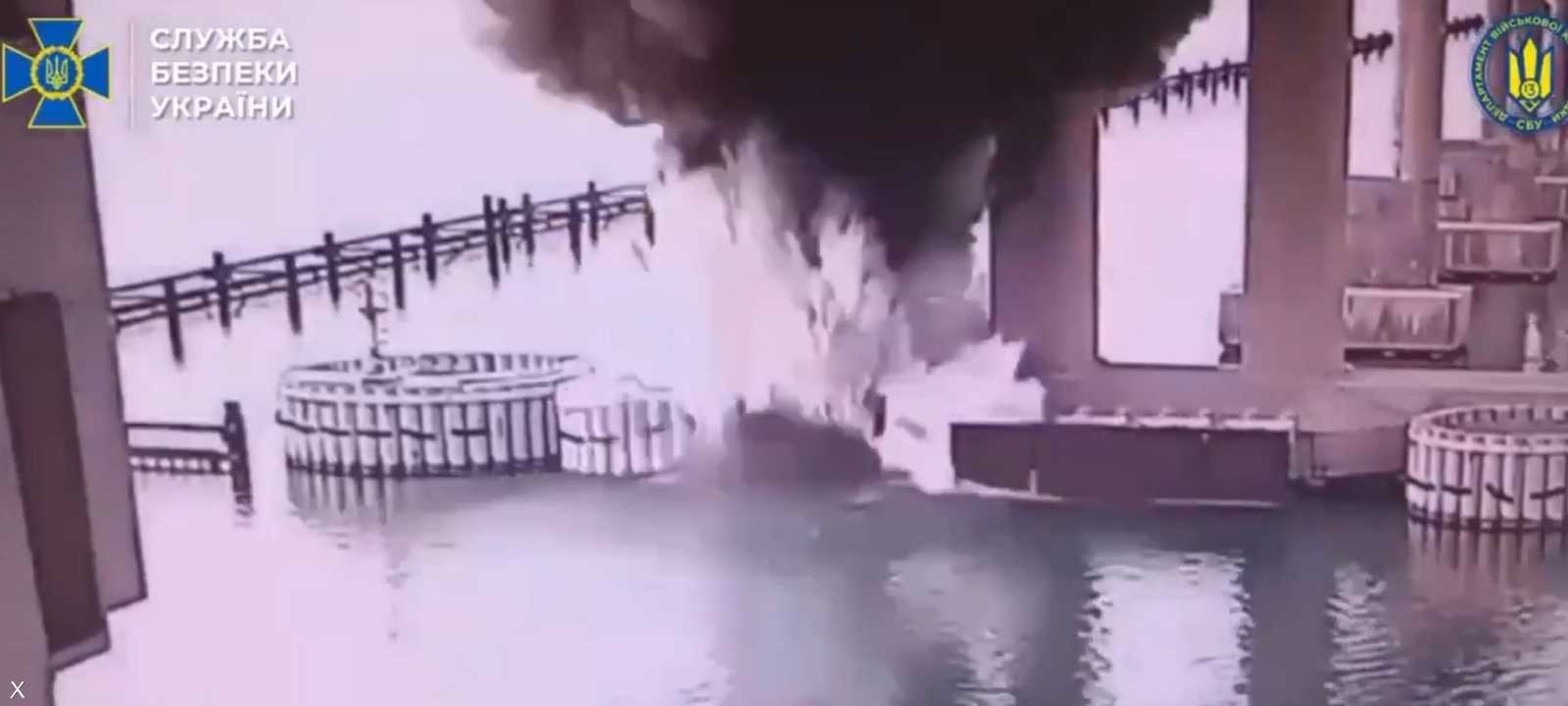 لحظة تفجير قاعدة الجسر