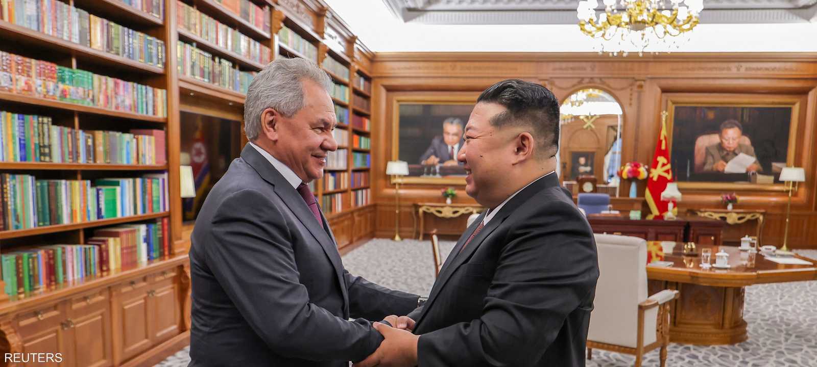 كيم جونغ أون وسيرغي شويغو