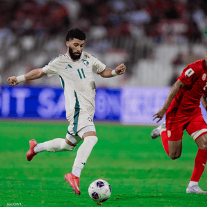 من مباراة السعودية والبحرين